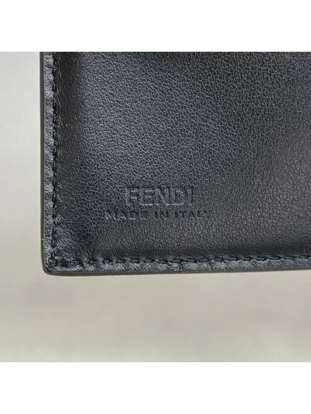 Fendi Wallet Zucca Brown Black Silver